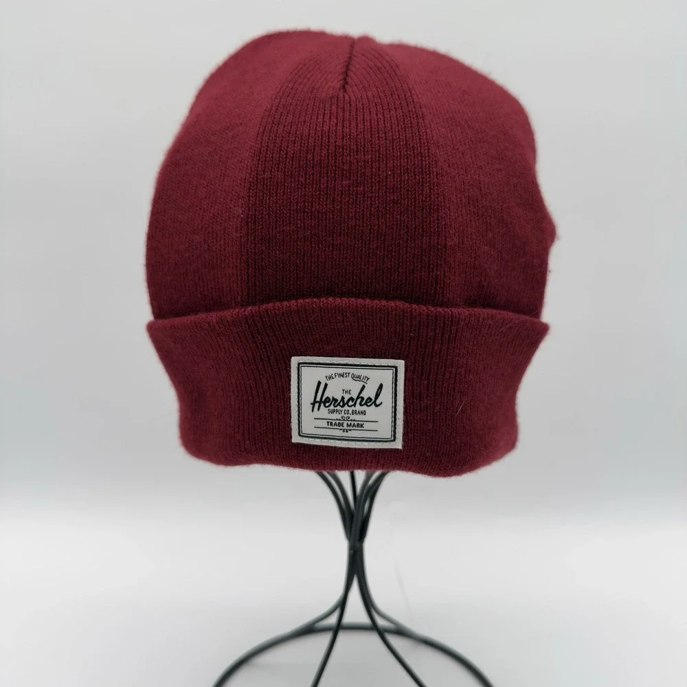 Herschel Elmer Beanie Unisex with Fold_One‎ Size Red